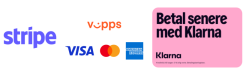 24 Centers betalingsmåter: faktura, Vipps, kortbetaling, mobilbetaling og Klarna. Betal senere med Klarna.